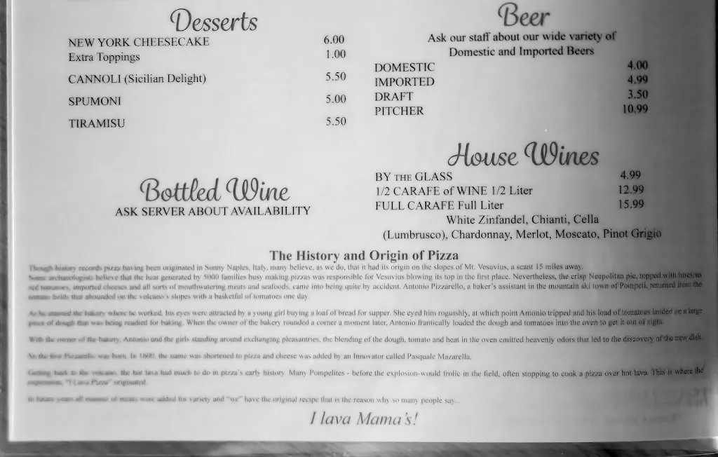 Menu_Mama's Pizza Italian Restaurant_Tarboro, NC_image_old_1