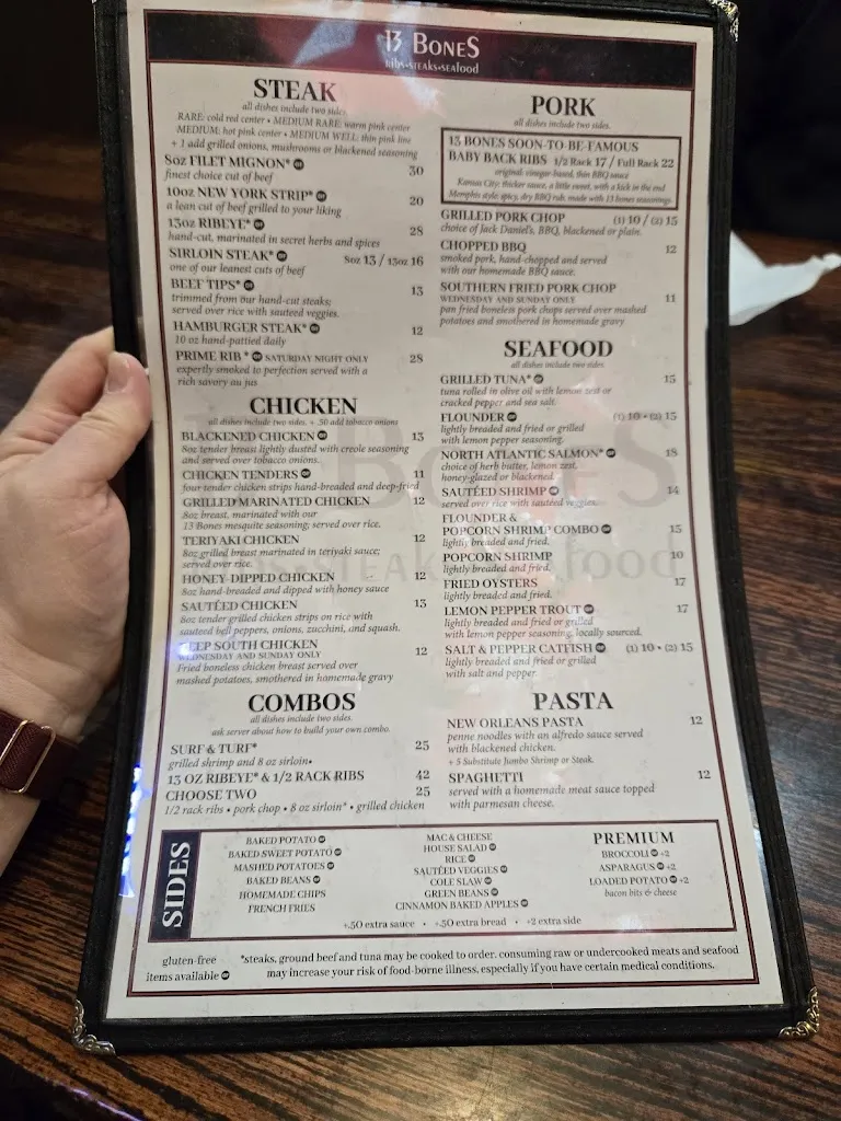 Menu_13 Bones Restaurant_Mt Airy, NC_image_old_3