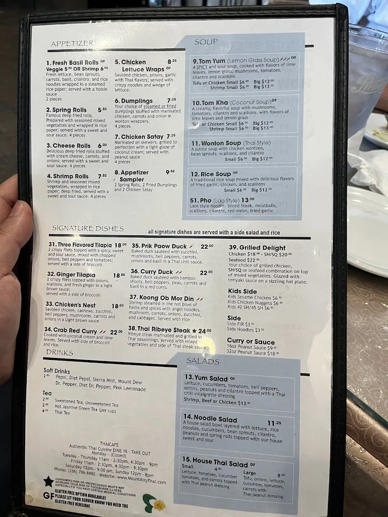 Menu_Thai Cafe_Mt Airy, NC_image_old_1