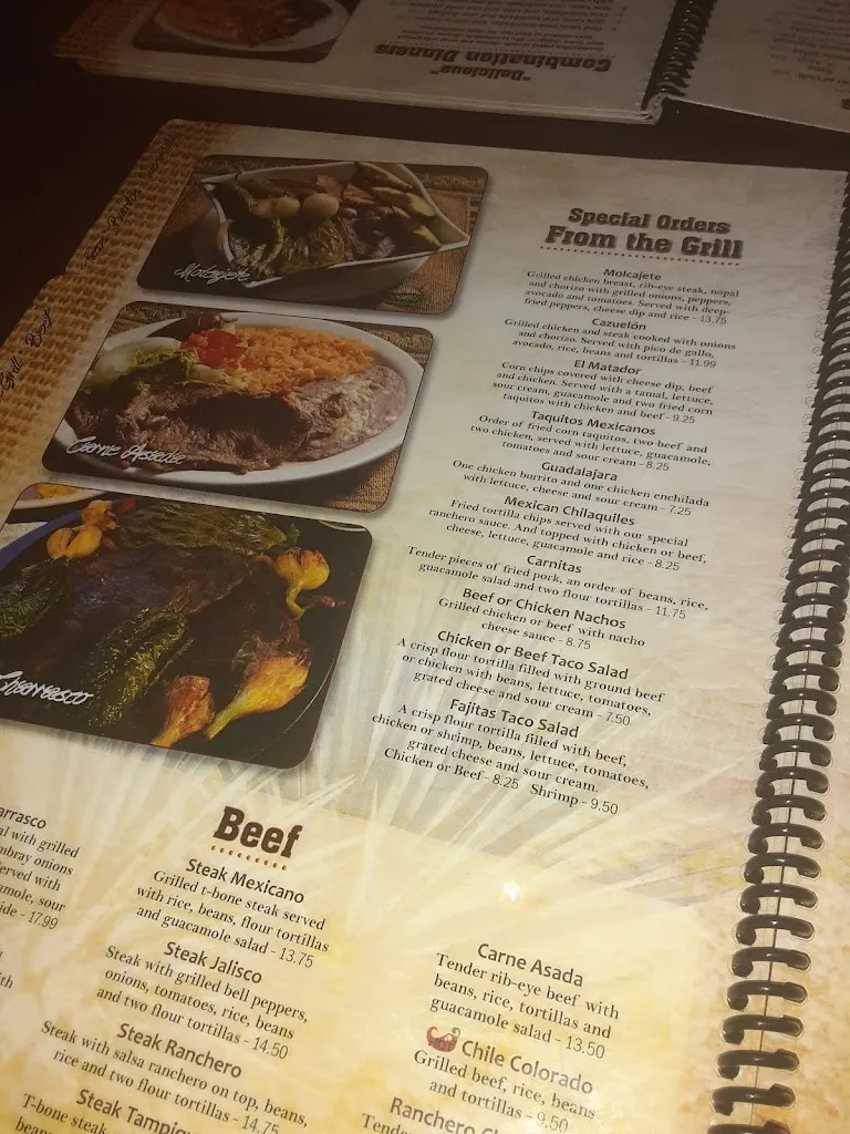 Menu_El Agavero Mexicano_Mt Airy, NC_image_old_1