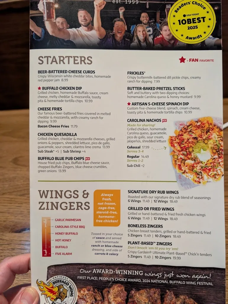 Menu_Carolina Ale House - Wake Forest_Wake Forest, NC_image_old_3
