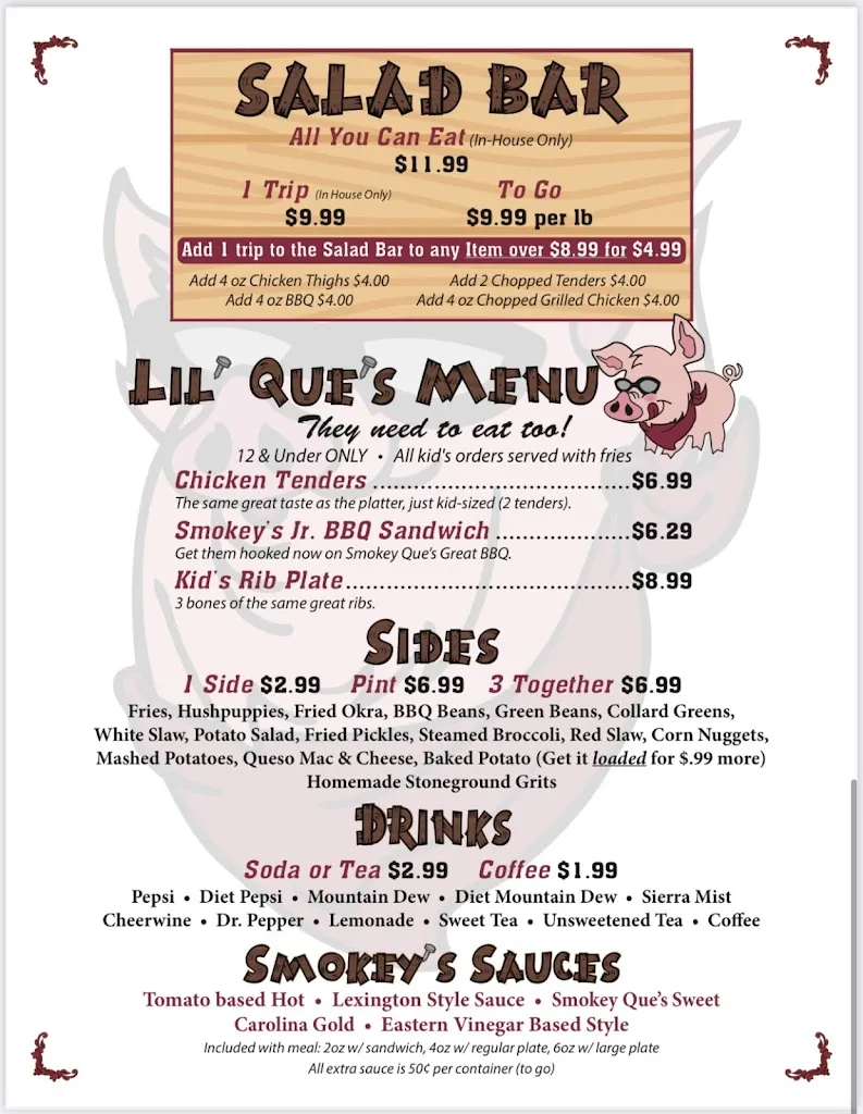Menu_Smokey Que's_Marion, NC_image_old_1