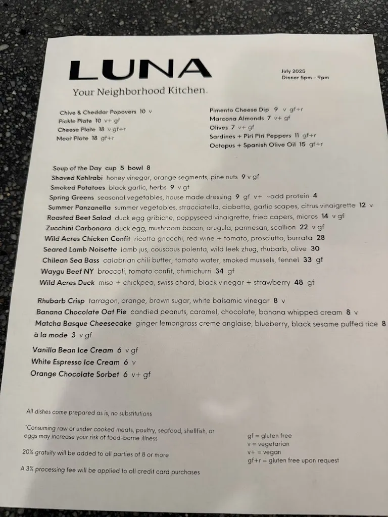 Menu_Luna Fargo_Fargo, ND_image_old_2