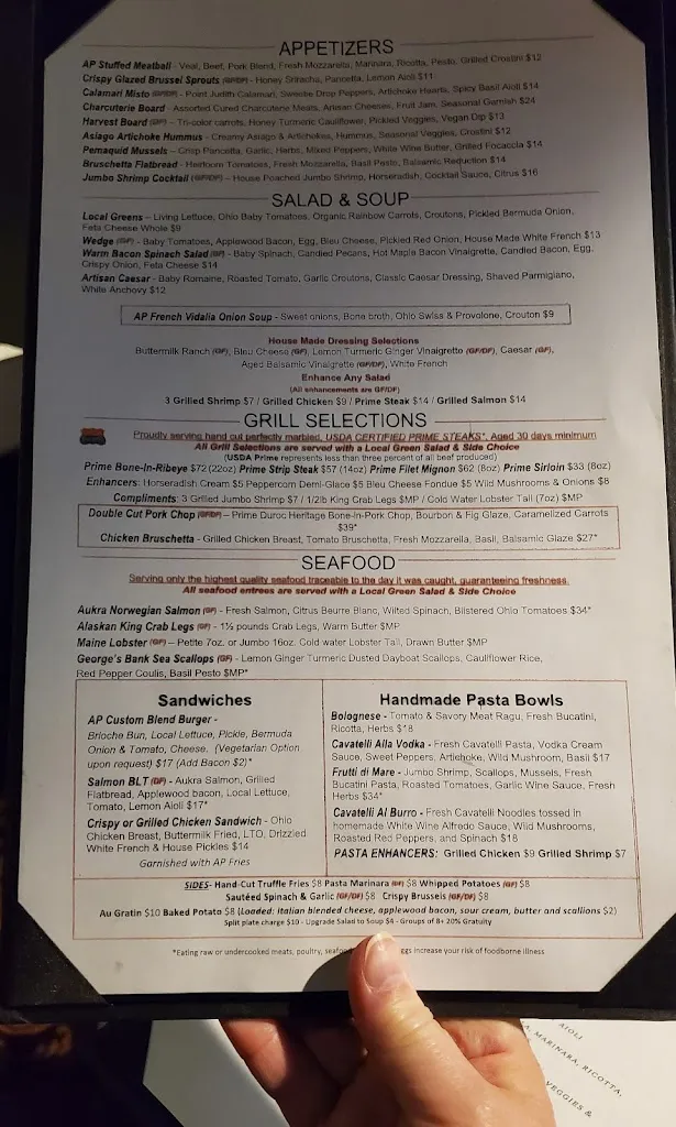 Menu_Alexander Pierce Restaurant_Akron, OH_image_old_3