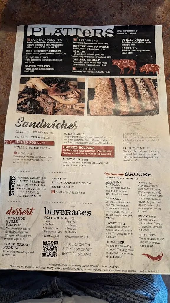 Menu_Old 30 BBQ - Bucyrus, OH_Bucyrus, OH_image_old_2