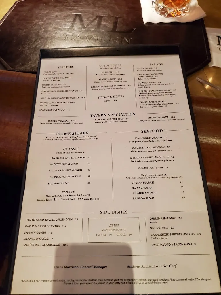 ML Tavern restaurant in Moreland Hills, OH