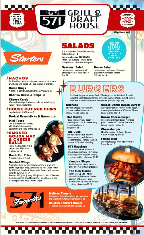 Menu_571 Grill & Draft House_New Carlisle, OH_image_old_1