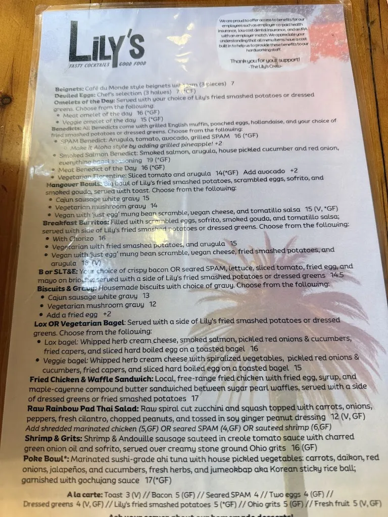 Menu_Lily's Dayton_Dayton, OH_image_old_3