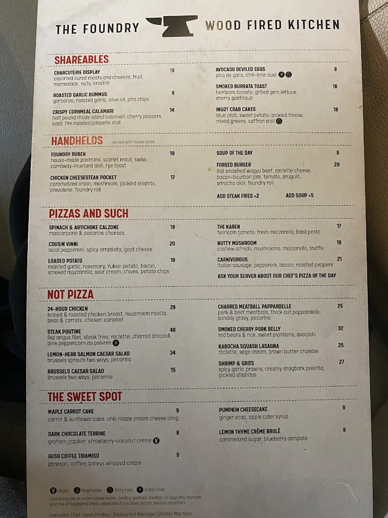 Menu_The Foundry_Dayton, OH_image_old_3