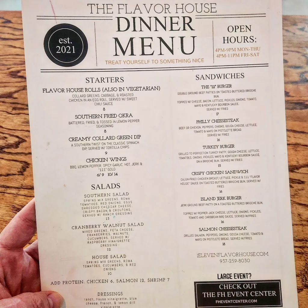 Menu_Flavor House_Dayton, OH_image_old_2