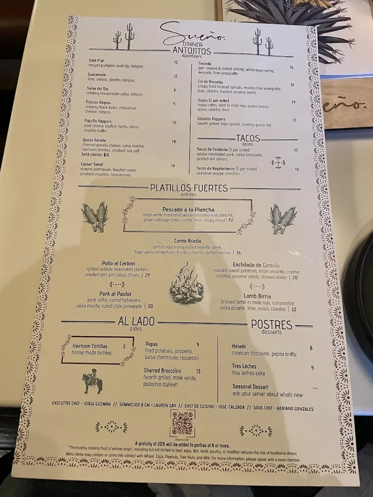 Menu_Sueño_Dayton, OH_image_old_2