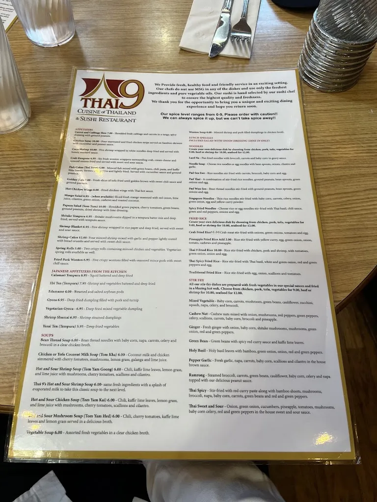 Menu_Thai 9_Dayton, OH_image_old_3