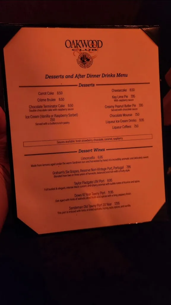 Oakwood Club restaurante en Dayton, OH