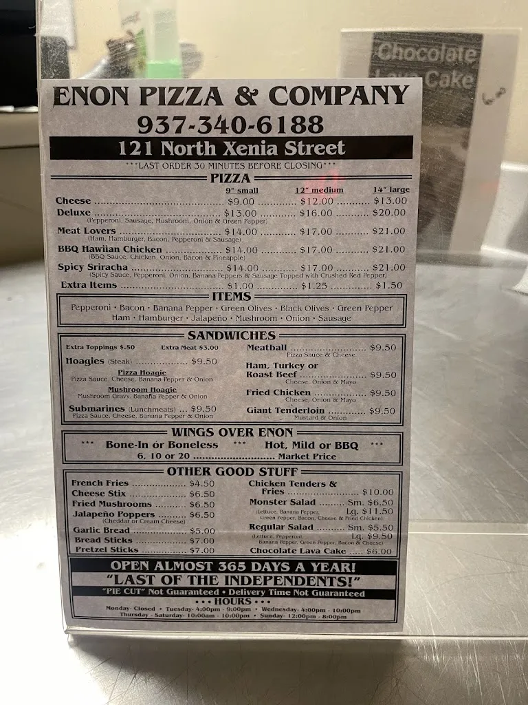 Enon Pizza & Company restaurant in Enon, OH