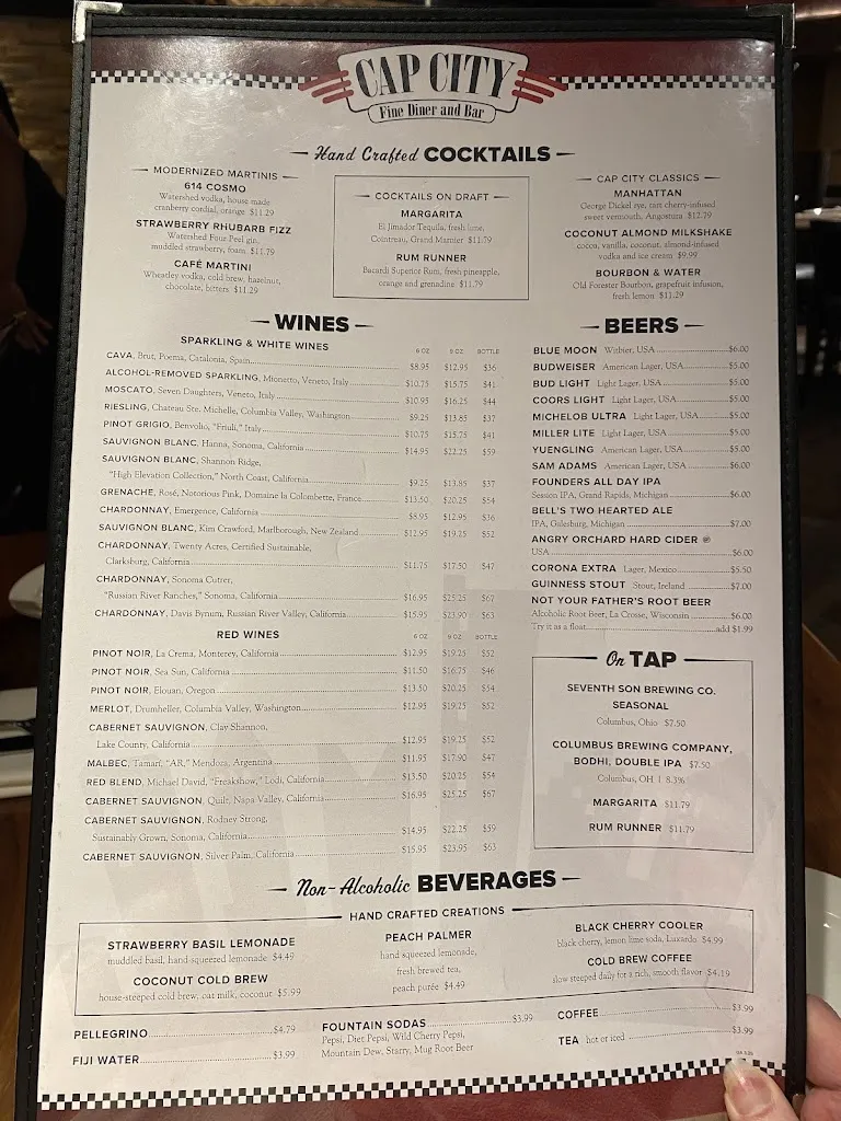 Menu_Cap City Fine Diner and Bar_Gahanna, OH_image_old_2