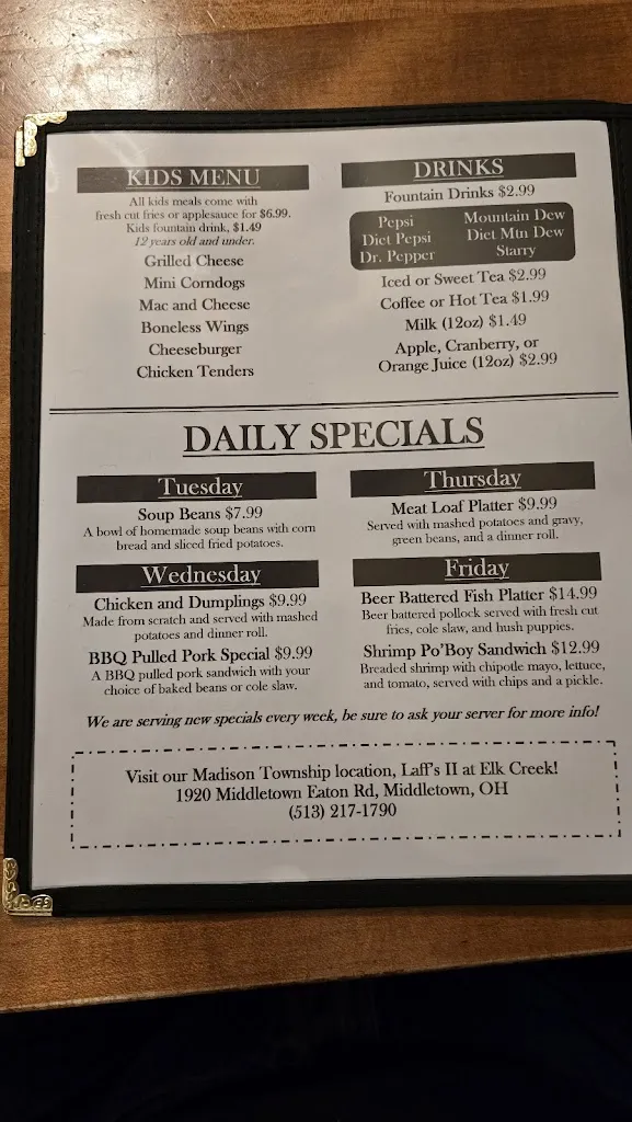 Menu_Laff's_Germantown, OH_image_old_2