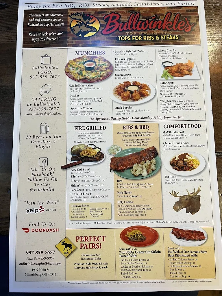 Menu_Bullwinkle's Top Hat Bistro_Miamisburg, OH_image_old_3