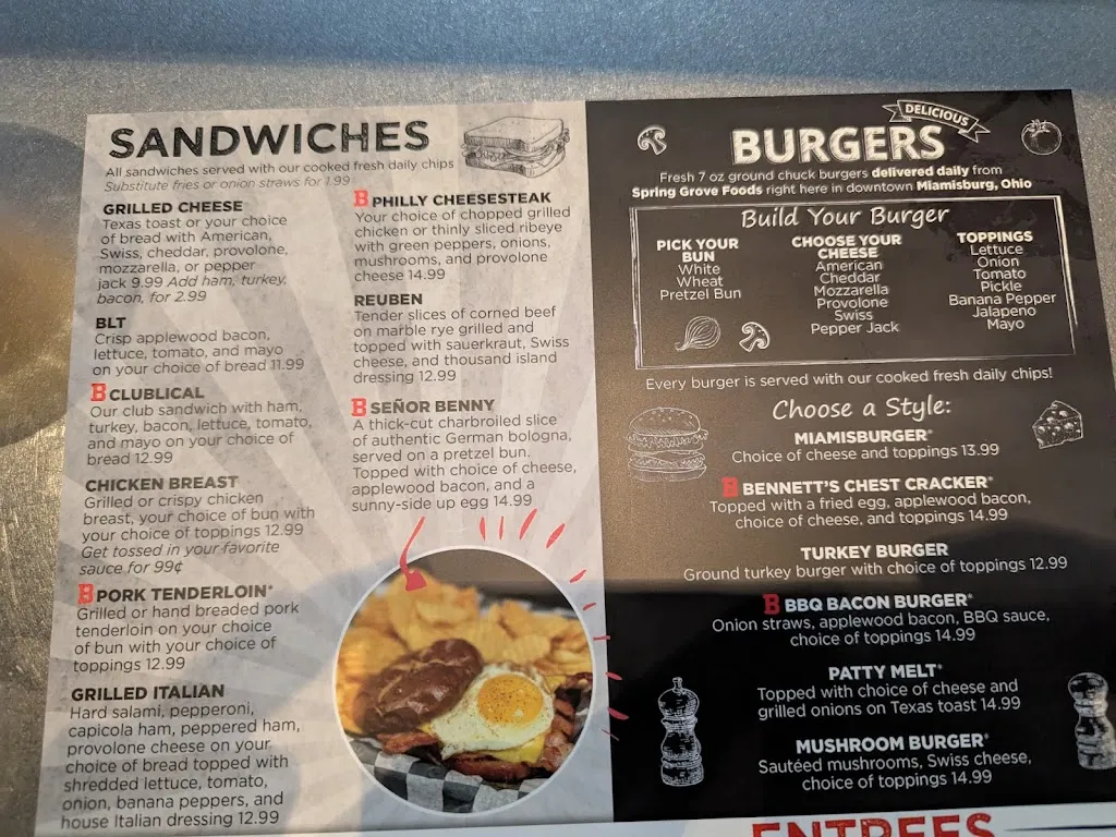 Menu_Bennett's Publical Family Sports Grill_Miamisburg, OH_image_old_1