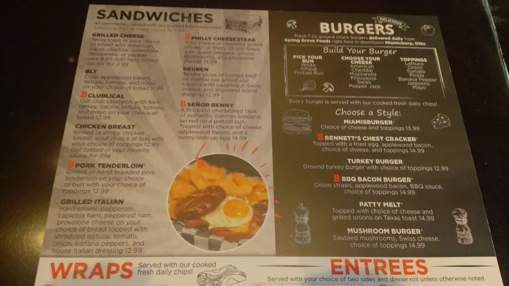 Menu_Bennett's Publical Family Sports Grill_Miamisburg, OH_image_old_3