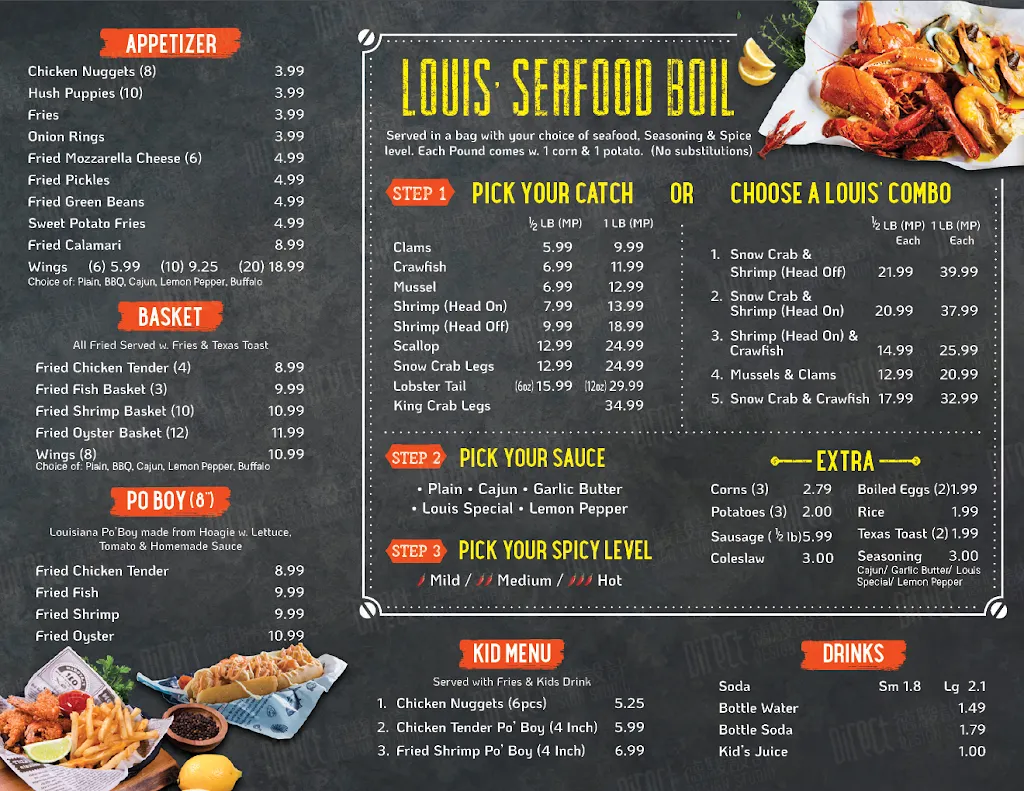 Louis' Cajun Seafood restaurant in Cincinnati, OH