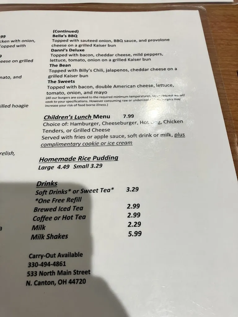 Menu_Beyesly's Restaurant_North Canton, OH_image_old_3