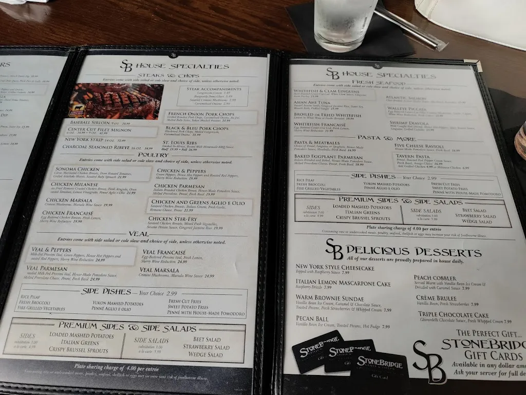 Menu_Stonebridge Grille & Tavern_Warren, OH_image_old_2