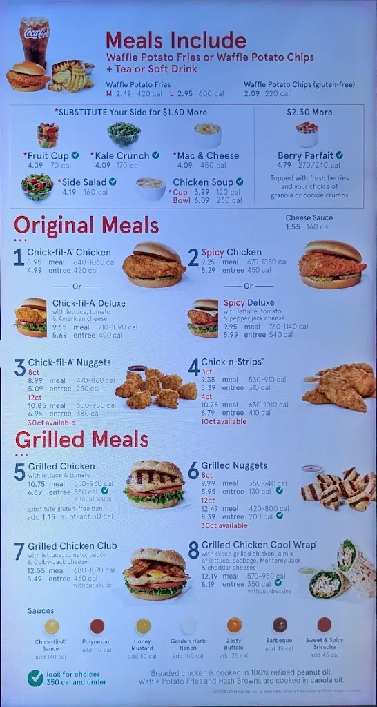 Menu_Chick-fil-A_Warren, OH_image_old_2