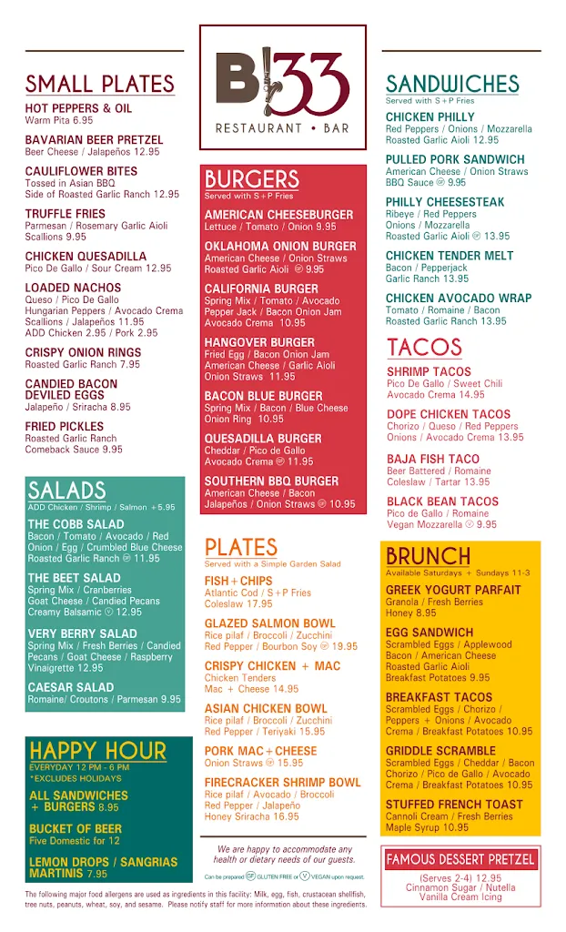 Menu_Barrel 33_Warren, OH_image_old_2