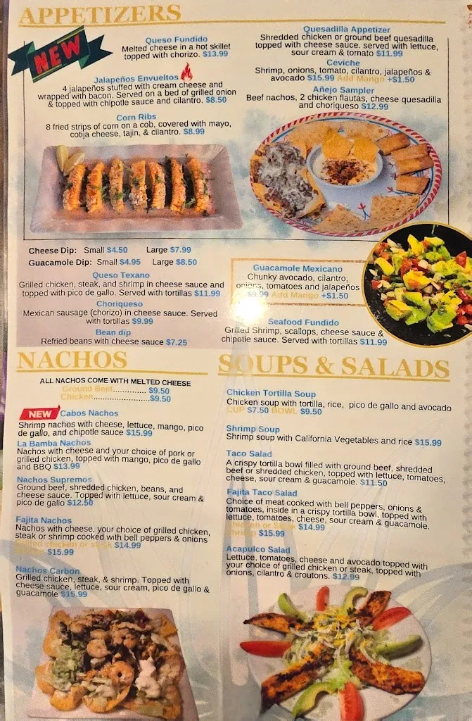 Menu_Añejo Mexican Restaurant & Cantina_Warren, OH_image_old_1