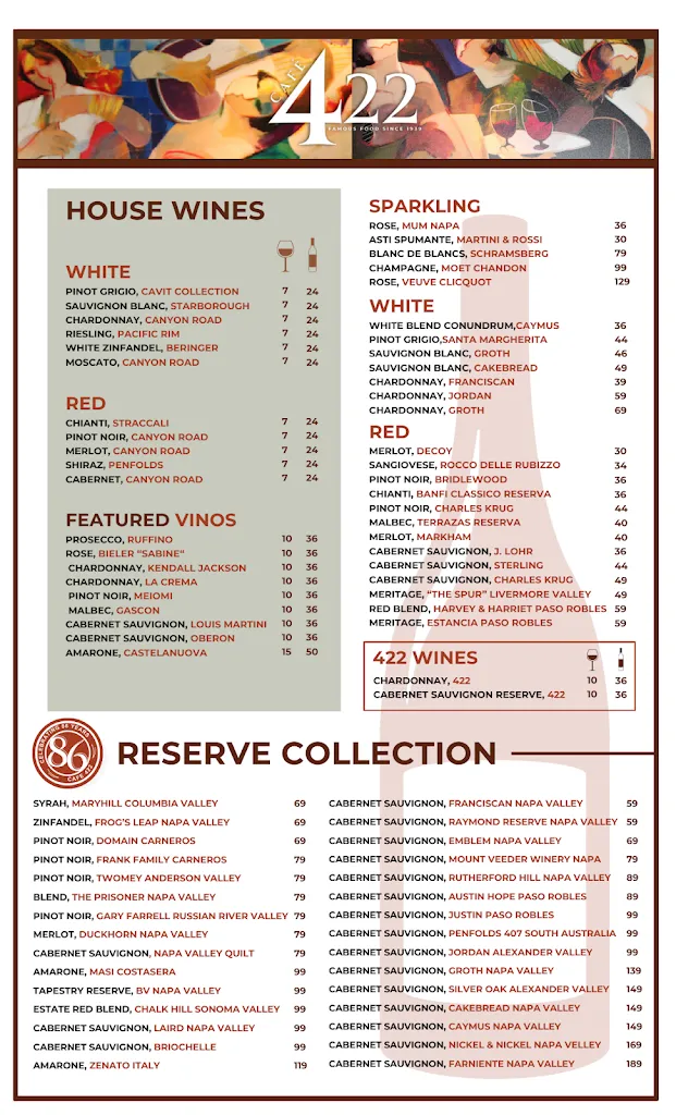 Menu_Cafe 422_Warren, OH_image_old_1