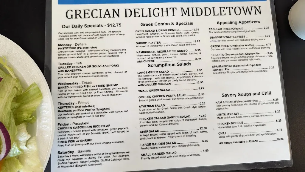 Menu_Grecian Delight_Middletown, OH_image_old_1