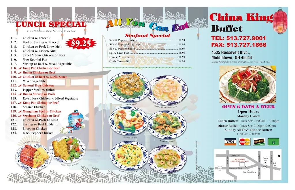 Menu_China King Buffet_Middletown, OH_image_old_1