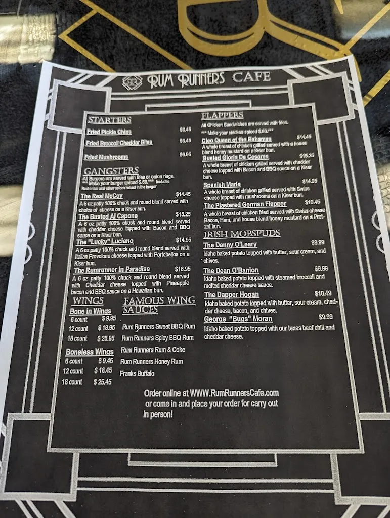 Menu_Rum Runners Cafe_Kettering, OH_image_old_2