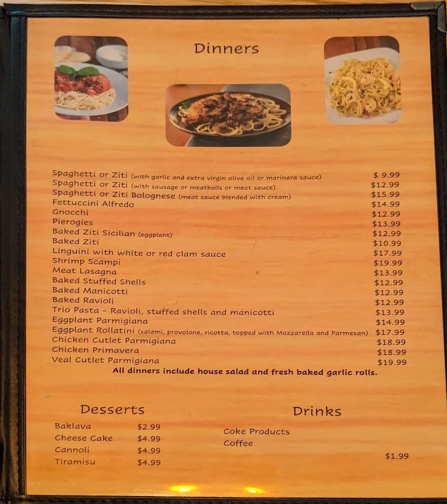 Menu_Venecia Italian Restaurant_Kettering, OH_image_old_1