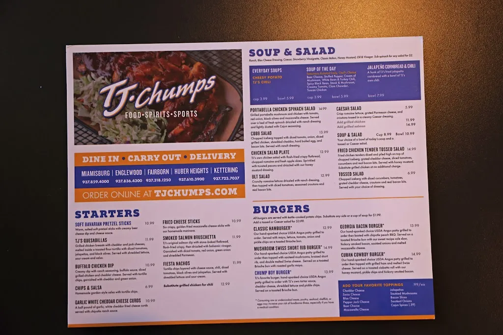 Menu_TJ Chumps_Kettering, OH_image_old_1