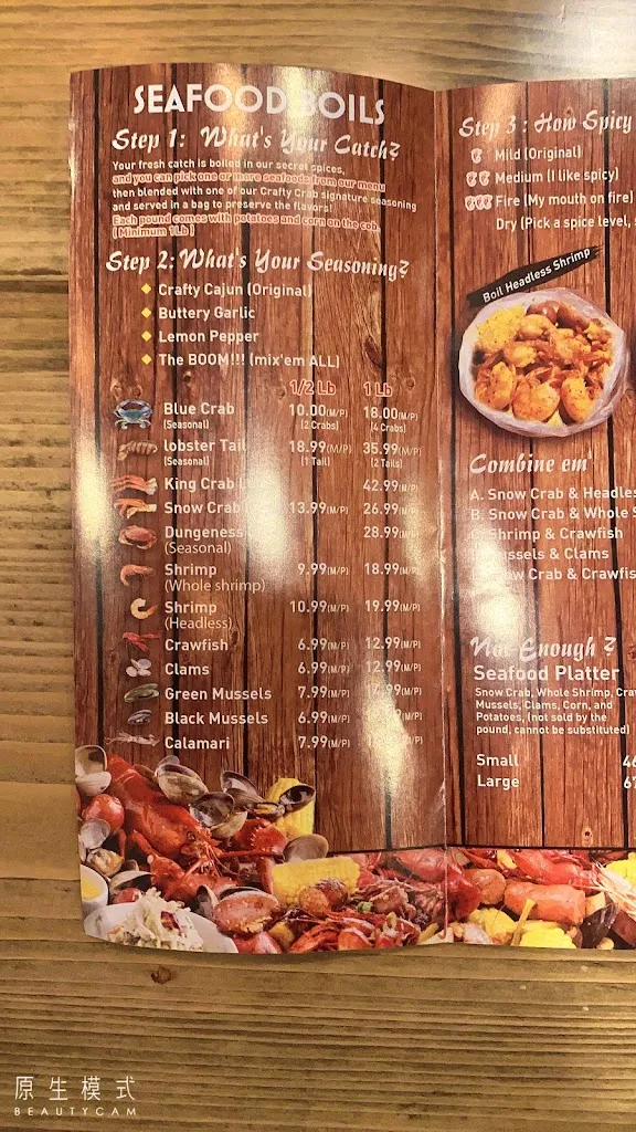 Menu_Crafty Crab Seafood & Bar_Cincinnati, OH_image_old_2