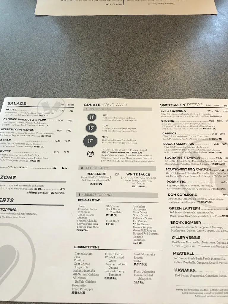 Menu_Dewey's Pizza - Kenwood_Cincinnati, OH_image_old_2
