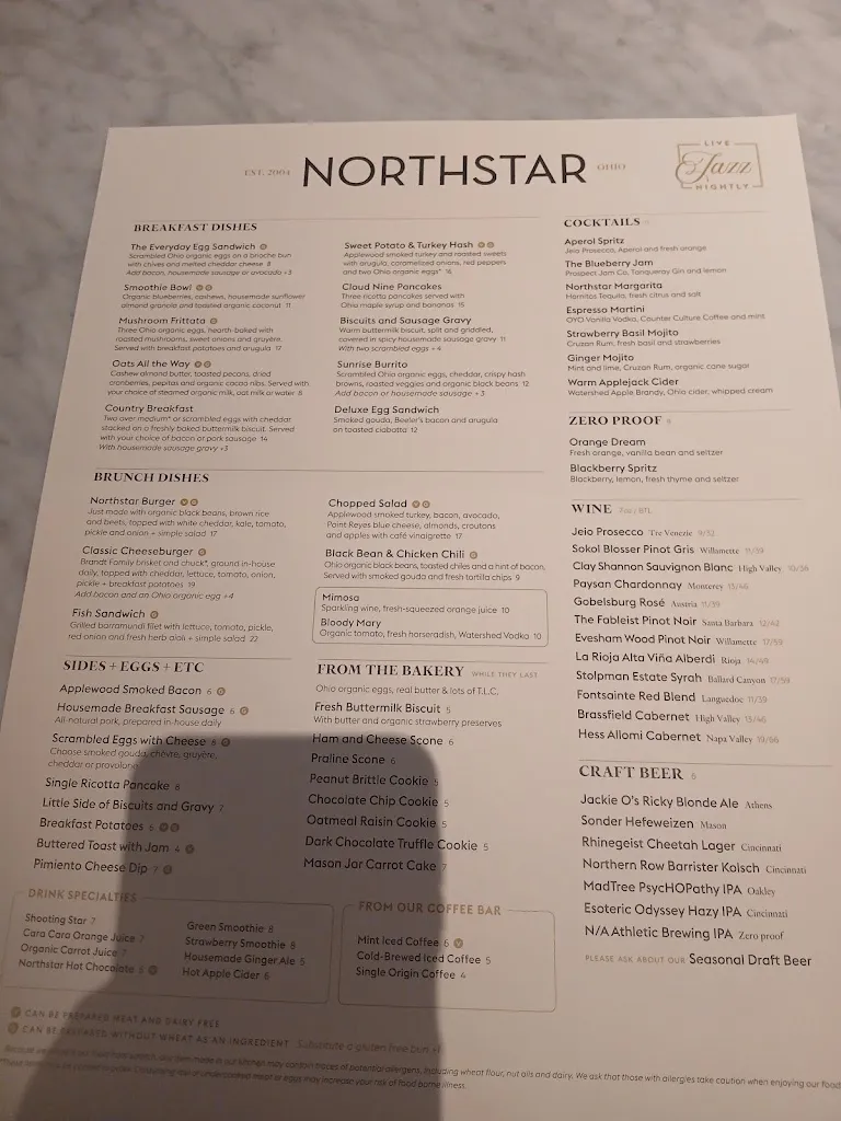 Menu_Northstar Cafe at Kenwood Towne Center_Cincinnati, OH_image_old_1
