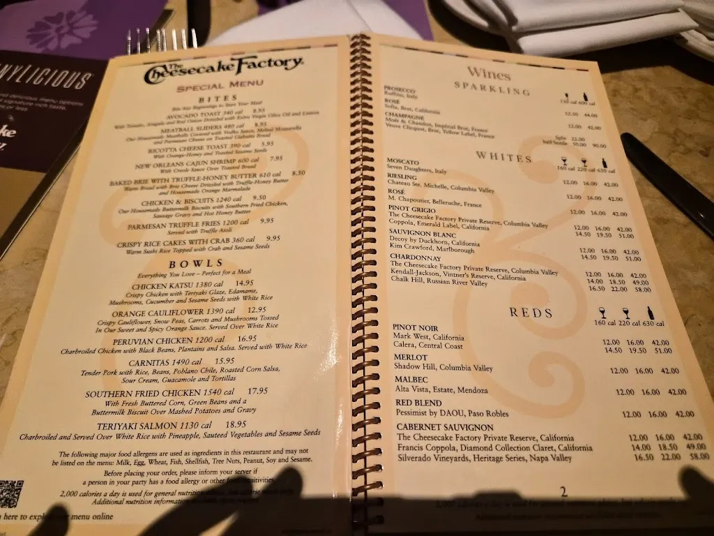 Menu_The Cheesecake Factory_Cincinnati, OH_image_old_3