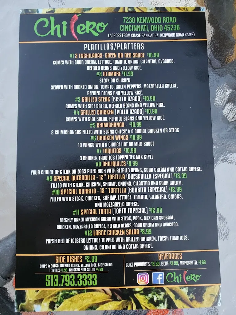 Menu_Chilero_Cincinnati, OH_image_old_3
