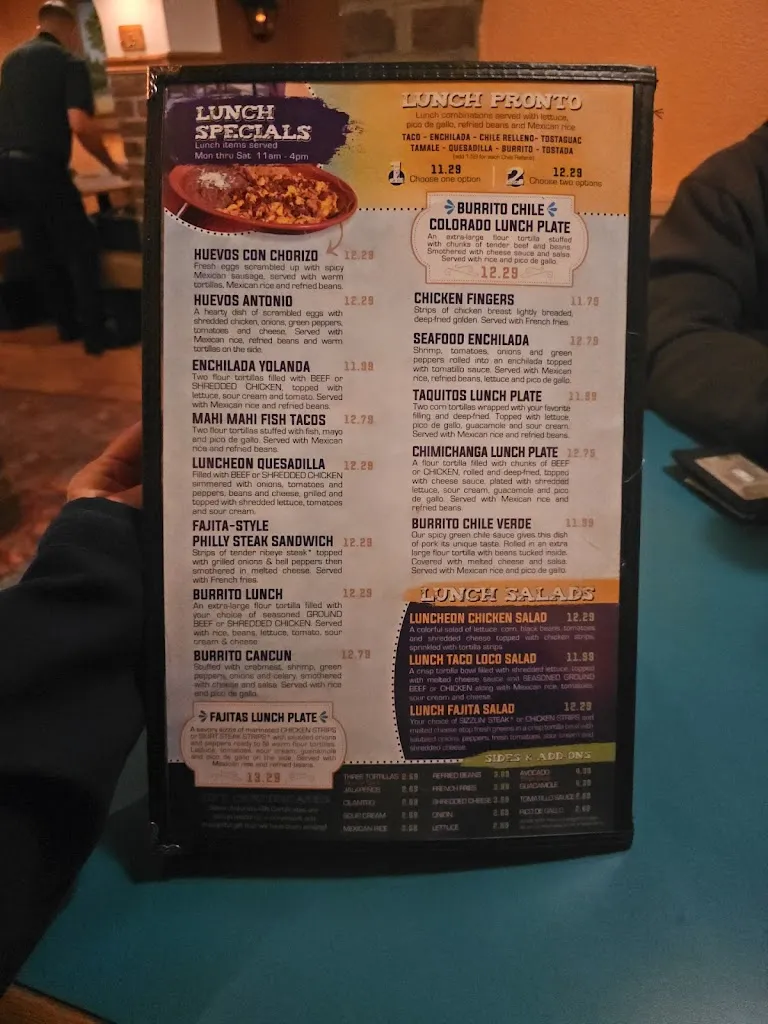 Menu_Señor Antonio's_Lewis Center, OH_image_old_2