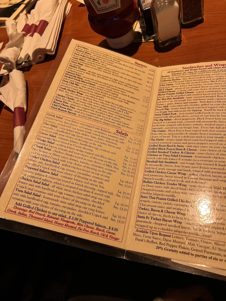 Menu_Ye Olde Durty Bird_Toledo, OH_image_old_2
