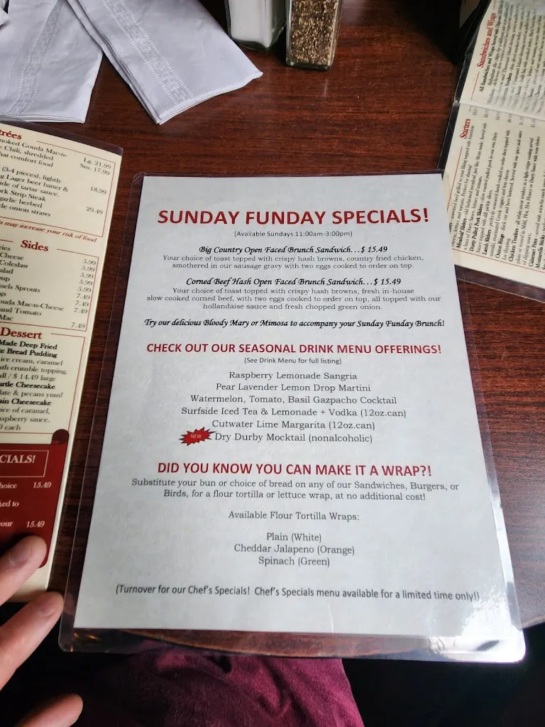 Menu_Ye Olde Durty Bird_Toledo, OH_image_old_3