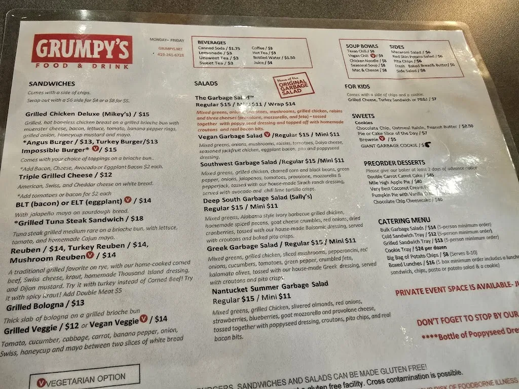 Menu_Grumpy's Toledo_Toledo, OH_image_old_1