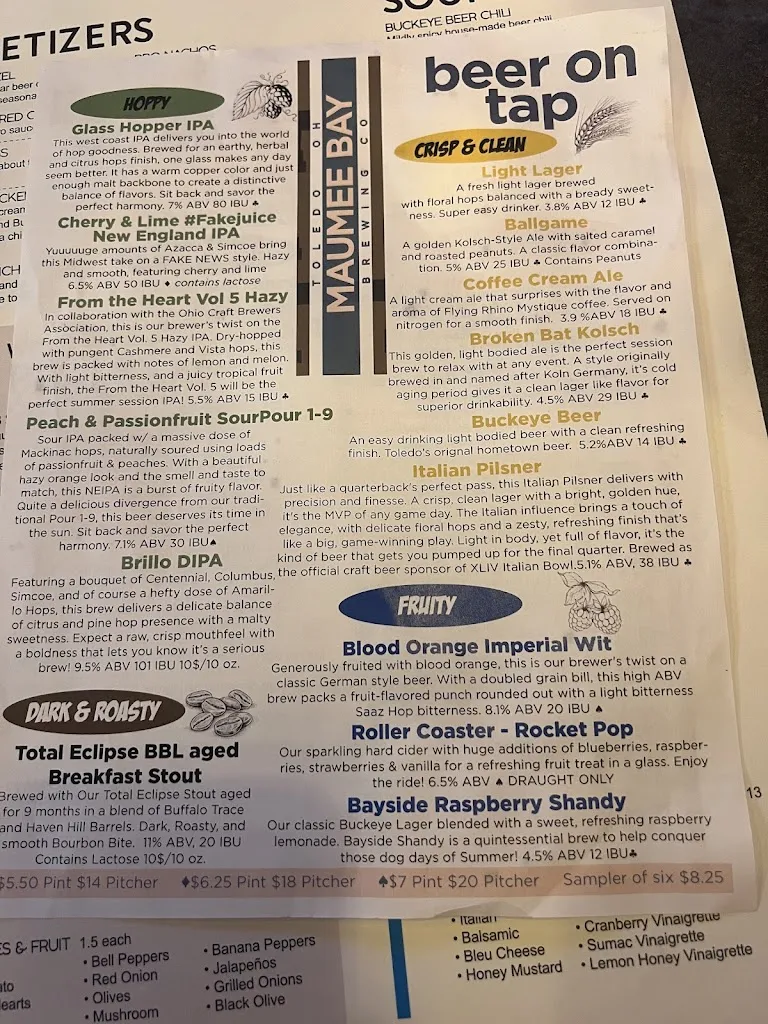 Menu_The Oliver House_Toledo, OH_image_old_1