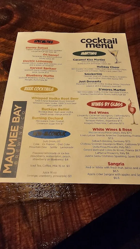 Menu_The Oliver House_Toledo, OH_image_old_3