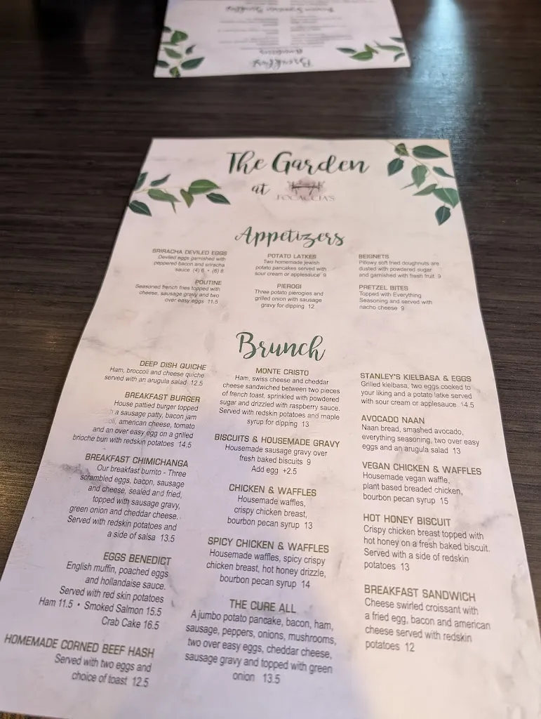 Menu_Focaccia's_Toledo, OH_image_old_3