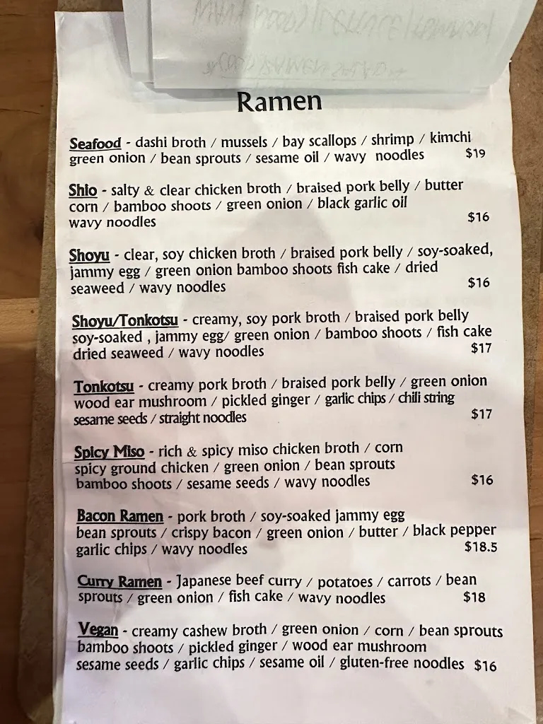 Kato Ramen Toledo_Toledo, OH_menu_imagen_2
