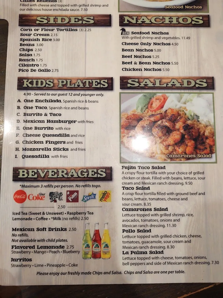 Menu_La Palma Mexican Grill_Millersburg, OH_image_old_3