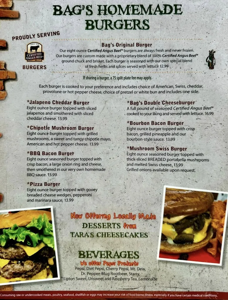 Menu_Bags Sports Pub in Millersburg, OH_Millersburg, OH_image_old_3